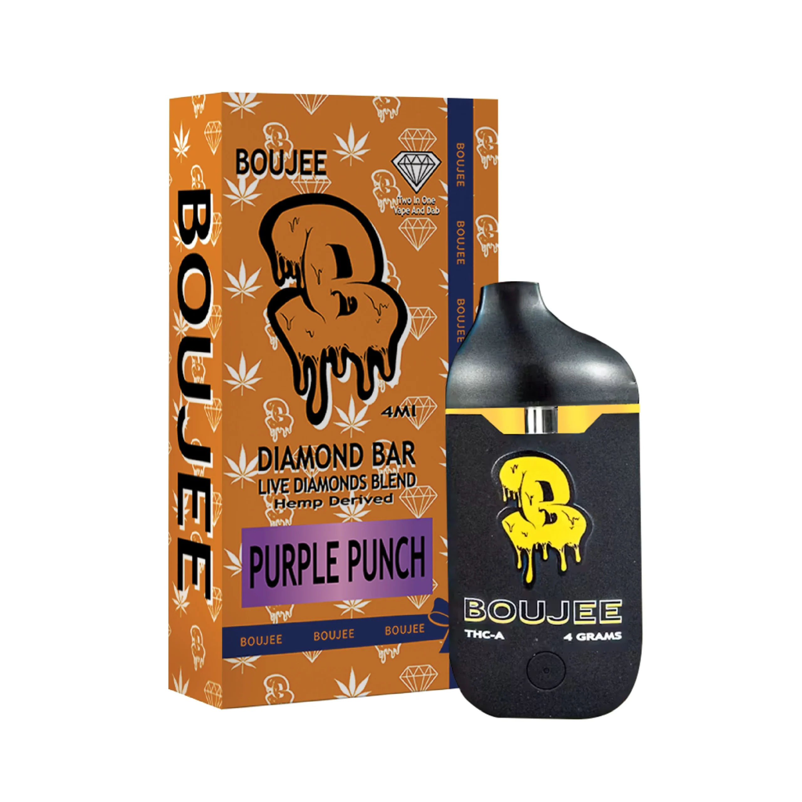 Boujee 4G THC-A Diamond Bar | Vape & Dab Dual-Purpose | 4000mg - Image 6