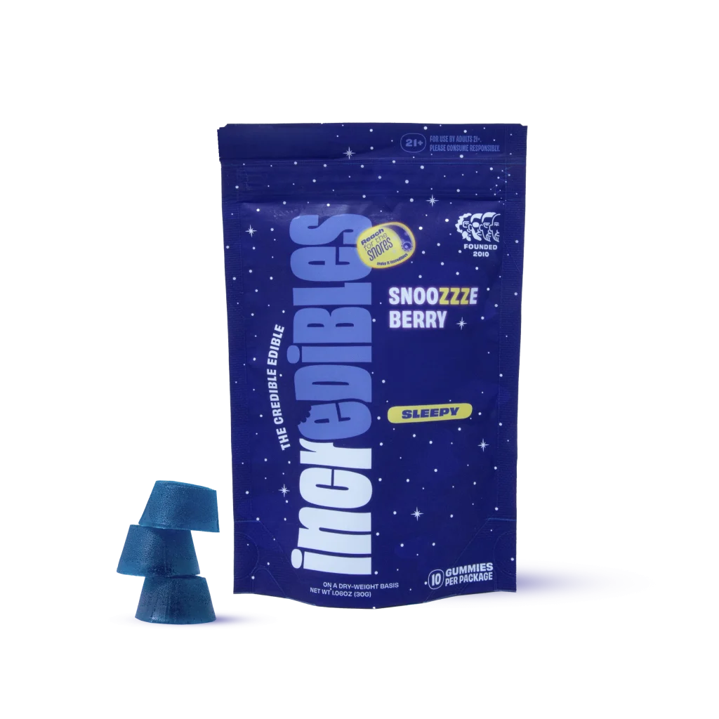 Incredibles Snoozzzeberry Sleep Gummies | 100mg THC : 20mg CBN