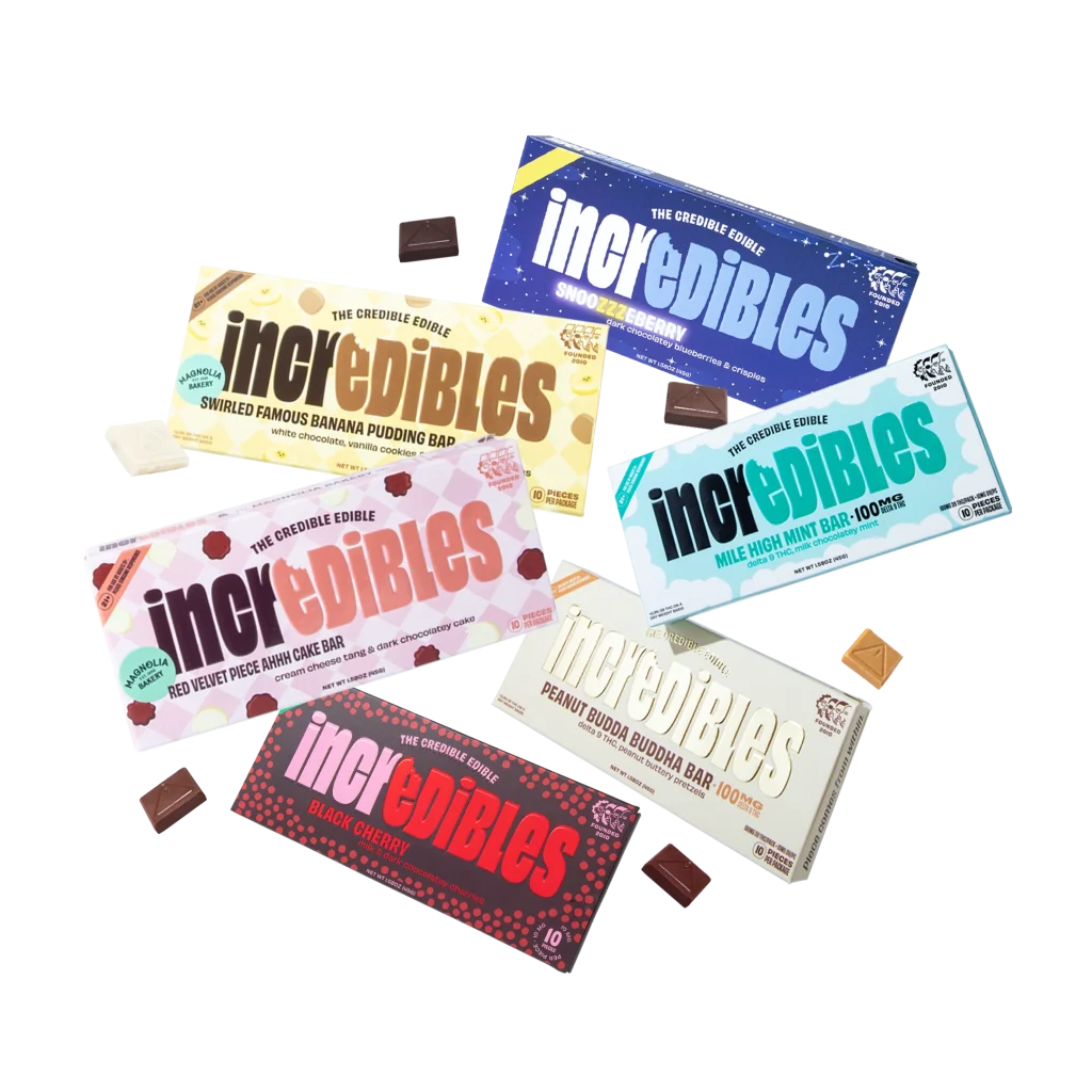 Incredibles Gourmet THC Chocolate Bars | 100mg | Select from 6 Elite Flavors
