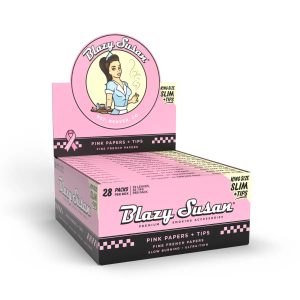 Blazy Susan KSS Papers & Tips Combo | Pink King Size Slim