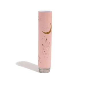 Chill Steel Pipe Neckpiece - Embossed Celestial | Matte Pink Stainless Steel