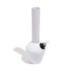 Chill Steel Water Pipe | Gloss White Edition | Ceramic Lined 13" Beaker