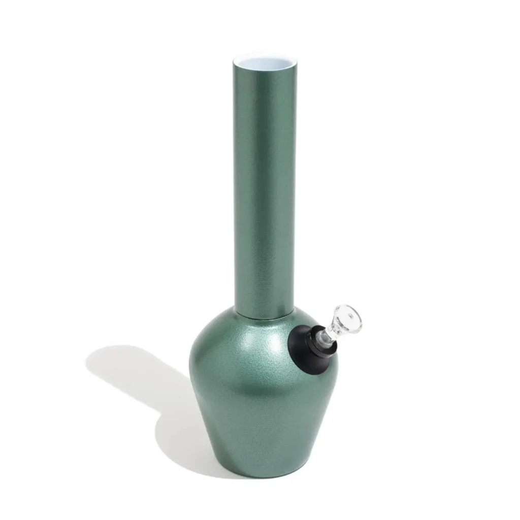 Chill Steel Water Pipe | Green Armored Edition | Ceramic Lined 13" Beaker