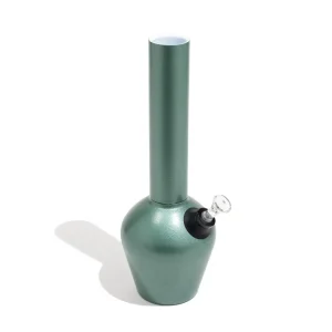 Chill Steel Water Pipe | Green Armored Edition | Ceramic Lined 13" Beaker