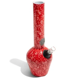 Chill Steel Water Pipe | Tommy Chong Bandana Edition | Ceramic Lined 13" Indestructible Beaker