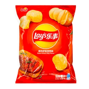 Lay’s Texas Grilled BBQ | 70g Sharing Bag | Savory Potato Chips (China)