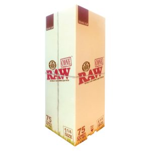 RAW® - Organic Pre-Rolled Cones 1¼ - Box of 75