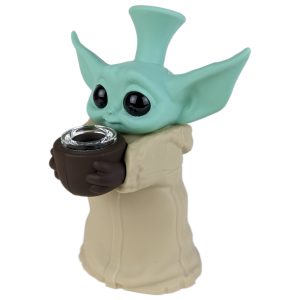 5" Silicone Yung Yoder Bubbler | Unbreakable Hand Pipe | Glass Bowl Included