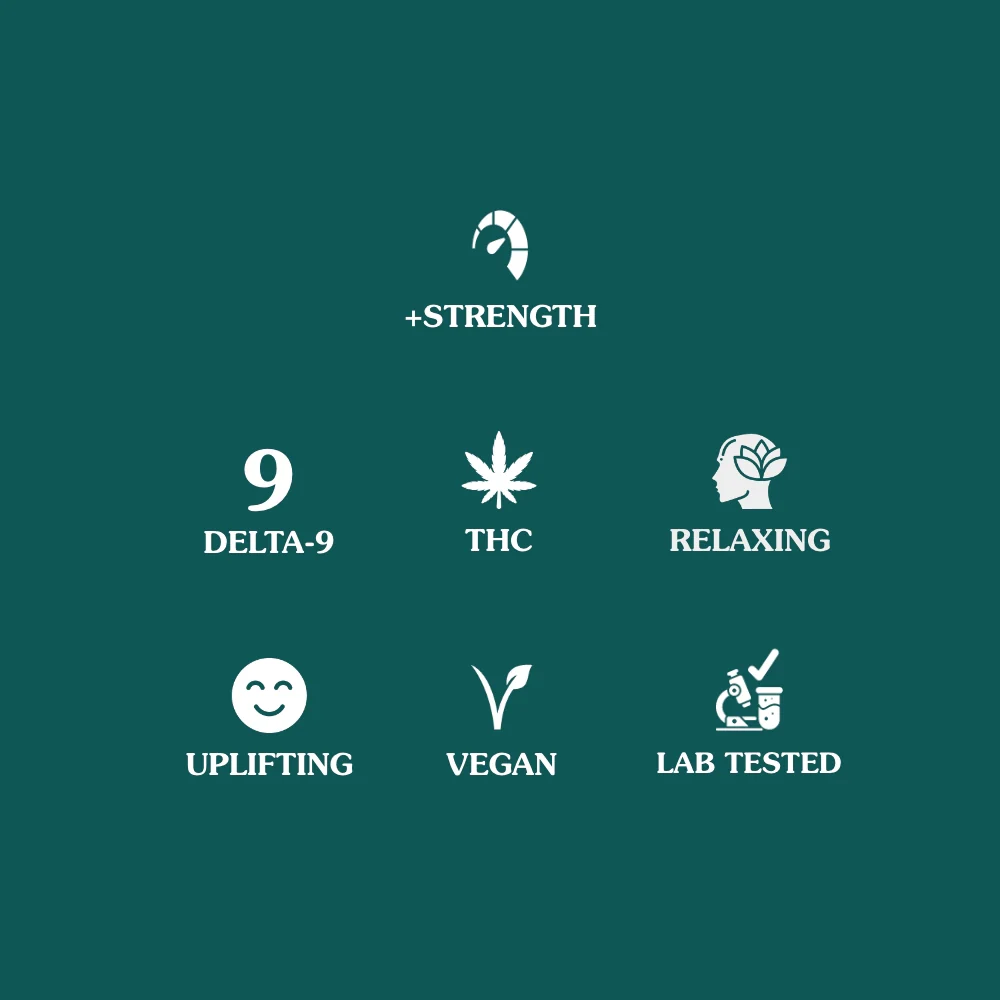 Kind Oasis Delta 9 THC 30mg Gummies | 20ct Assorted | High-Potency Vegan Edibles - Image 3