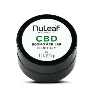 NuLeaf Naturals Full Spectrum CBD Balm | 1.5oz | 900mg CBD | Organic Shea Butter Base