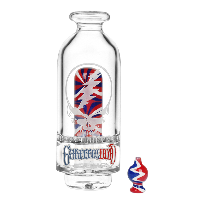 Grateful Dead x Pulsar Sandblast Stealie Attachment Set for Puffco Peak & Peak Pro | 6" - Image 3
