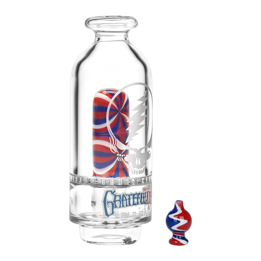 Grateful Dead x Pulsar Sandblast Stealie Attachment Set for Puffco Peak & Peak Pro | 6" - Image 5