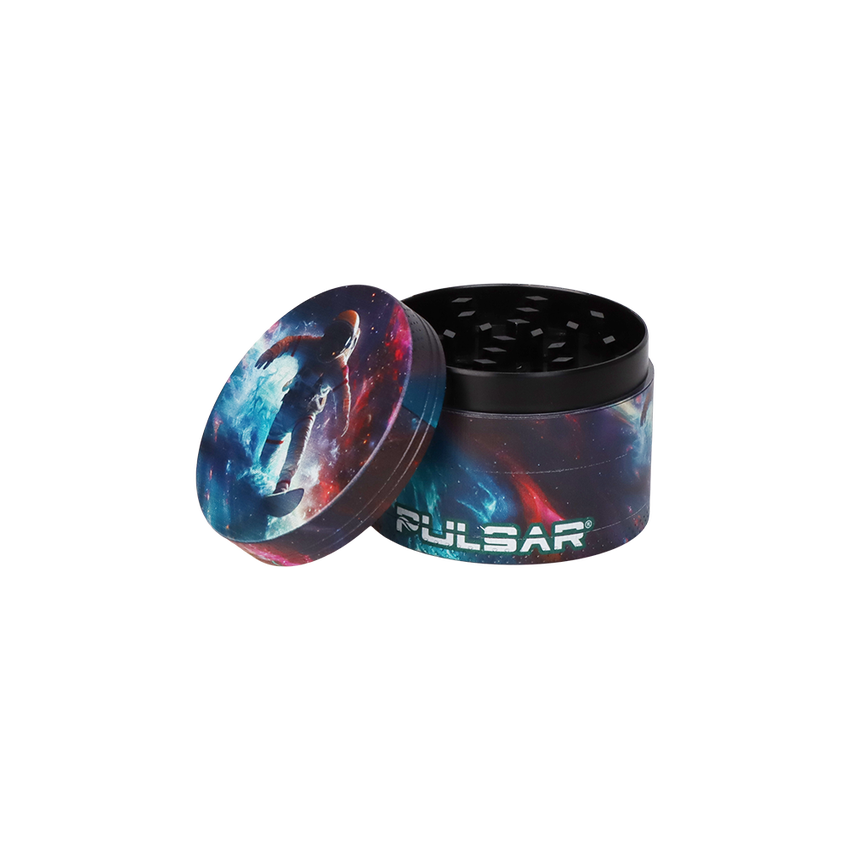 Pulsar Bent Neck Water Pipe Smoker's Hard Case Travel Set | Astro Surfer | 5.75" | 14mm F - Image 3