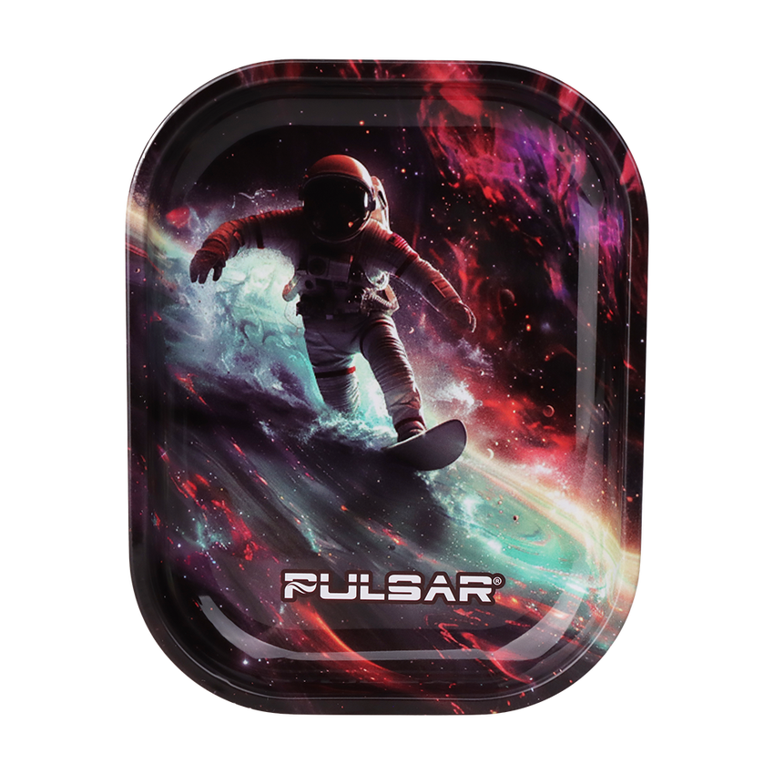 Pulsar Bent Neck Water Pipe Smoker's Hard Case Travel Set | Astro Surfer | 5.75" | 14mm F - Image 4
