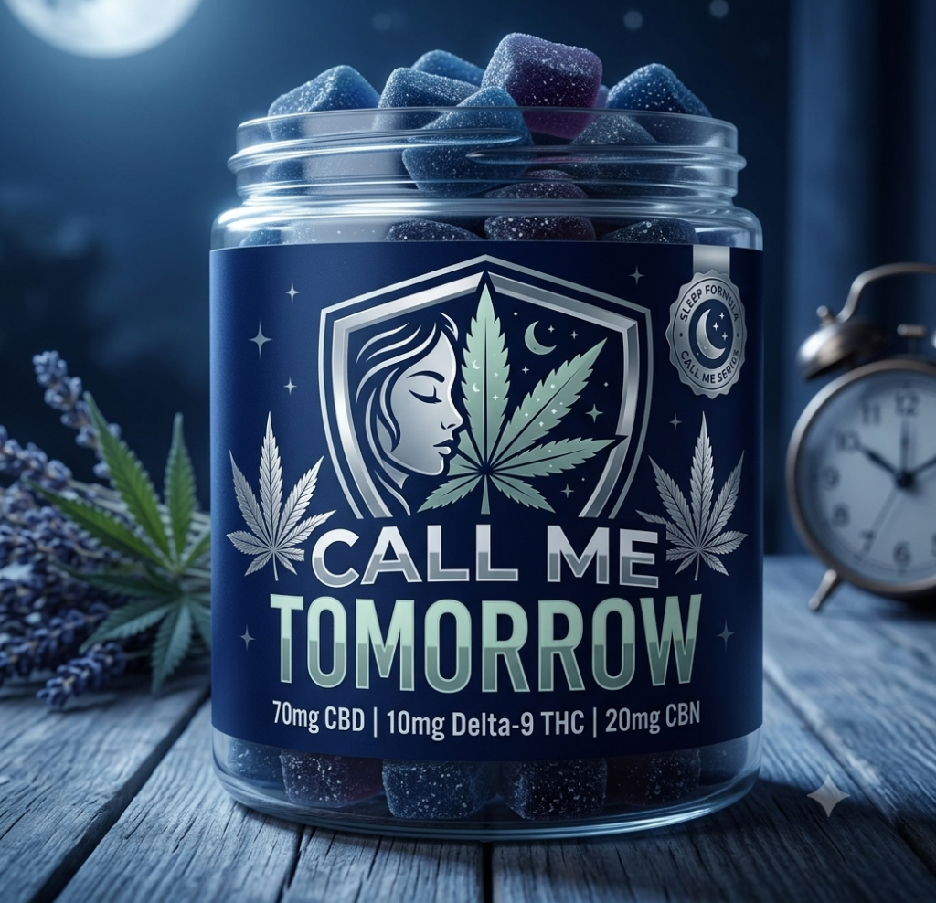 Call Me Tomorrow - Bedtime THC Gummies | 70MG CBD + 20mg CBN + 10mg THC per Gummy